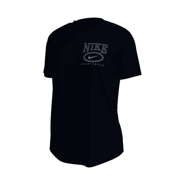 Nike Sportswear Club SS Crew Casual Γυναικεια Μπλουζα Μαυρη