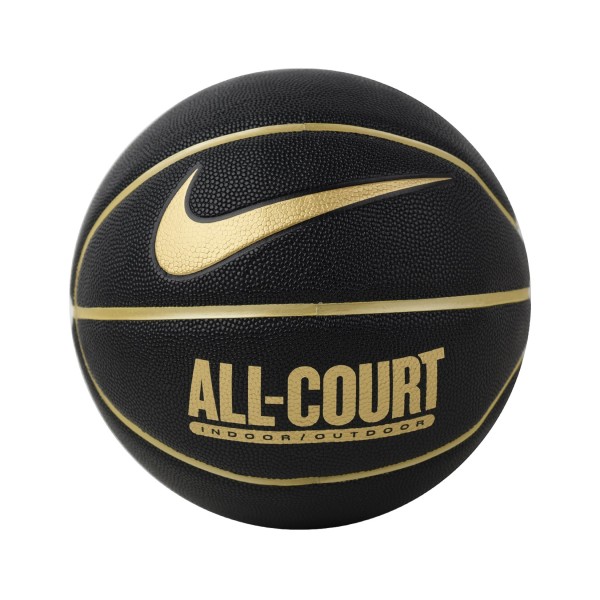 Nike Everyday All Court 8P Μπαλα Μπασκετ Μαυρο - Χρυσο