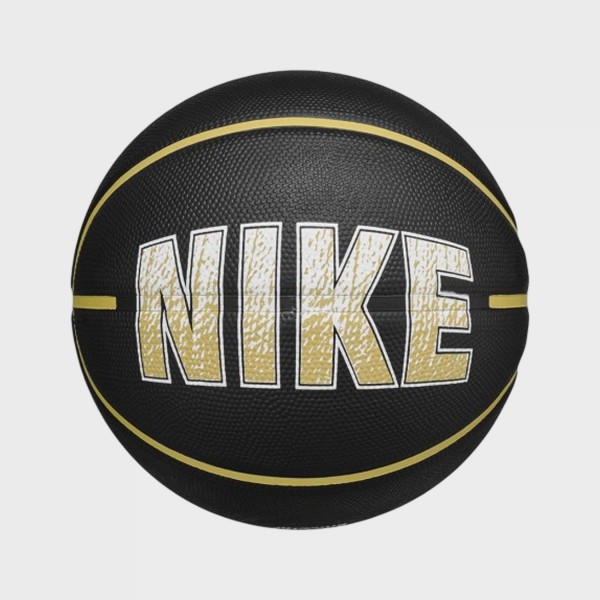 Nike Everyday Playground 8P Big Letters Μπαλα Μπασκετ Μαυρο - Χρυσο