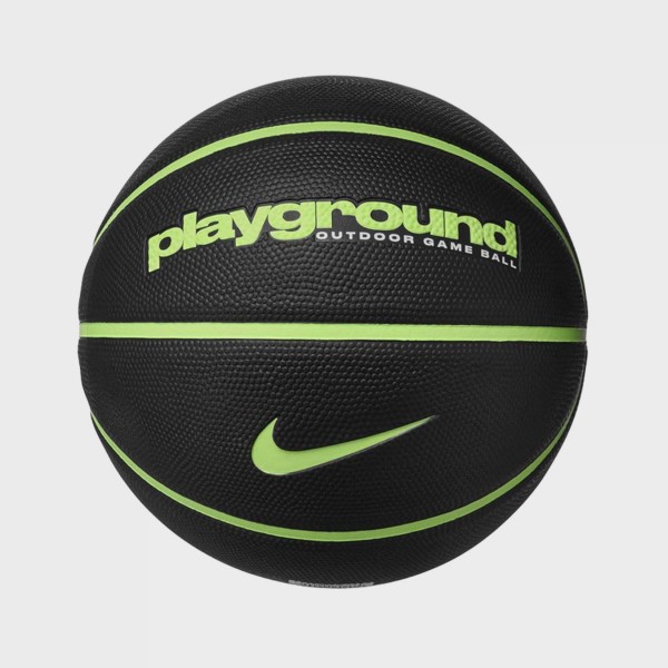 Nike Everyday Playground 8P Graphic Μπαλα Μπασκετ Μαυρο - Lime 