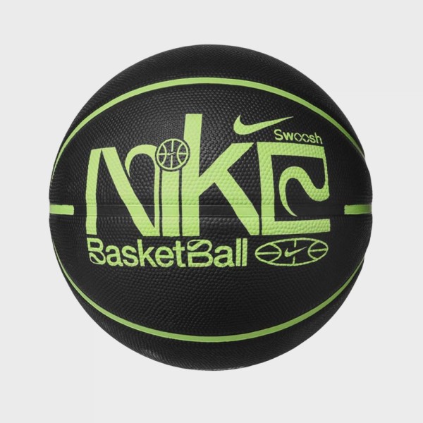 Nike Everyday Playground 8P Graphic Μπαλα Μπασκετ Μαυρο - Lime 