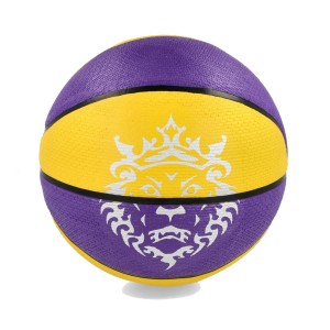 Nike Lebron James Playground 8P 2.0 Lakers Μπαλα Μπασκετ Μωβ - Κιτρινο