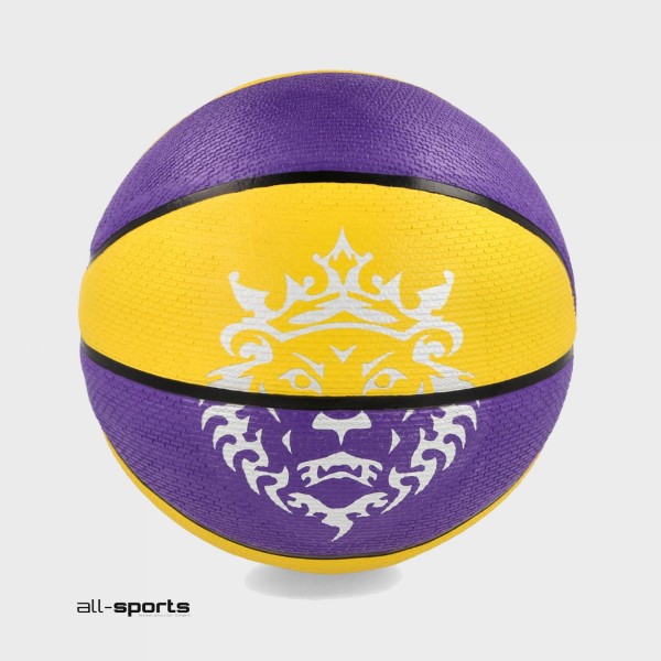 Nike Lebron James Playground 8P 2.0 Lakers Μπαλα Μπασκετ Μωβ - Κιτρινο