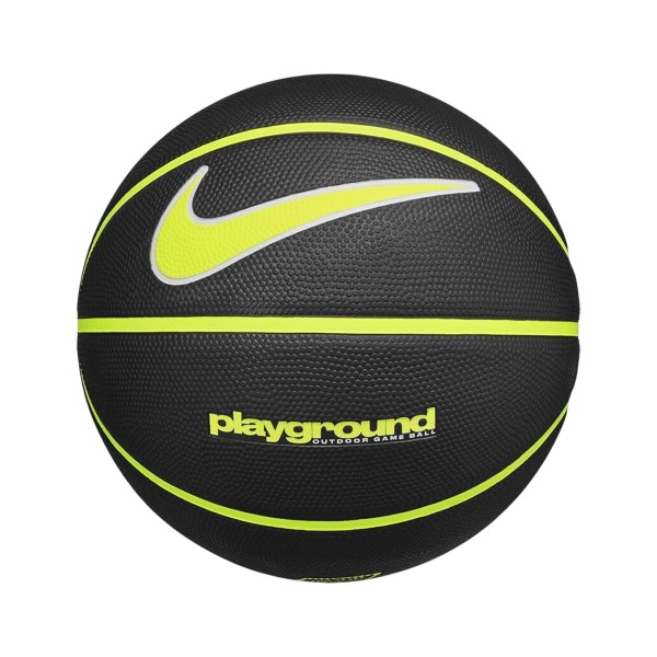 Nike Everyday Playground 8P Μπαλα Μπασκετ Μαυρο - Λαχανι