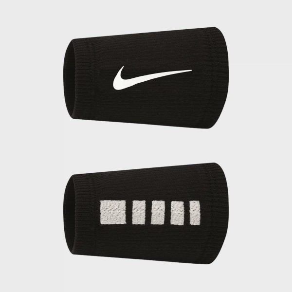 Nike Elite Doublewide 2 Τεμαχια Unisex Περικαρπια Μαυρα