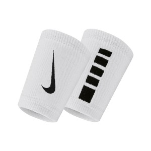 Nike Elite Doublewide 2 Τεμαχια Unisex Περικαρπια Λευκα