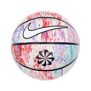 Nike Everyday Playground Next Nature Μπαλα Μπασκετ Λευκο - Πολυχρωμo
