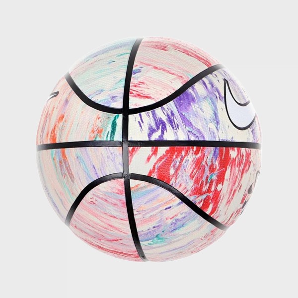 Nike Everyday Playground Next Nature Μπαλα Μπασκετ Λευκο - Πολυχρωμo