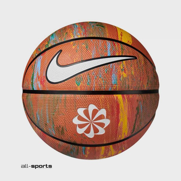 Nike Basketball 8P Revival 7 Μπαλα Μπασκετ Καφε Πολυχρωμη