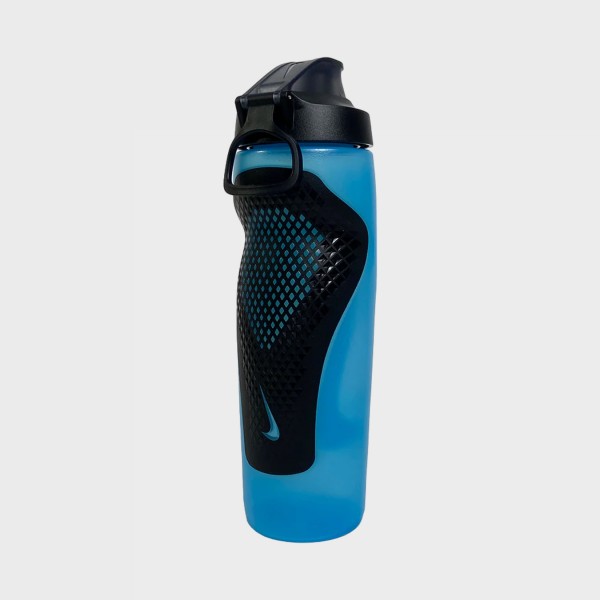 Nike Refuel Locking Lid 24 oz Flip Top Μπουκαλι Μπλε - Μαυρο