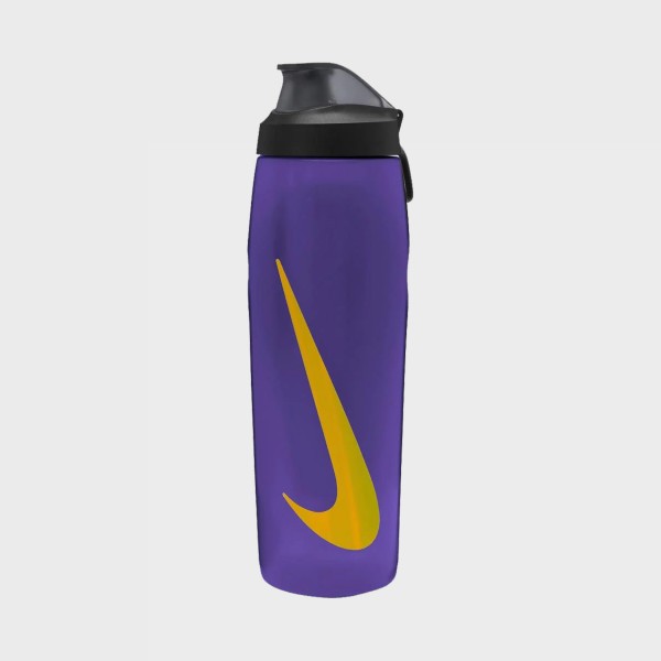 Nike Refuel Locking Lid 24 oz Flip Top Μπουκαλι Μωβ - Μαυρο