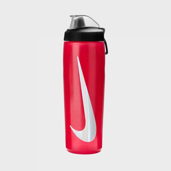 Nike Refuel Bottle Locking Lid 24 oz Flip Top Μπουκαλι Κοκκινο - Ιριδιζον