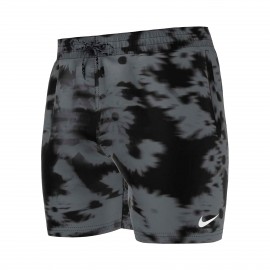 Nike Sportswear 5 Inches AOP Floral Fade Ανδρικο Μαγιο Μαυρο - Γκρι