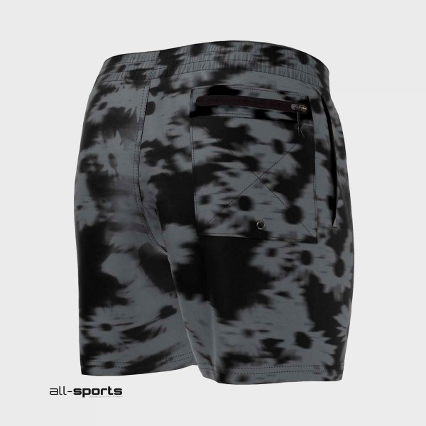 Nike Sportswear 5 Inches AOP Floral Fade Ανδρικο Μαγιο Μαυρο - Γκρι