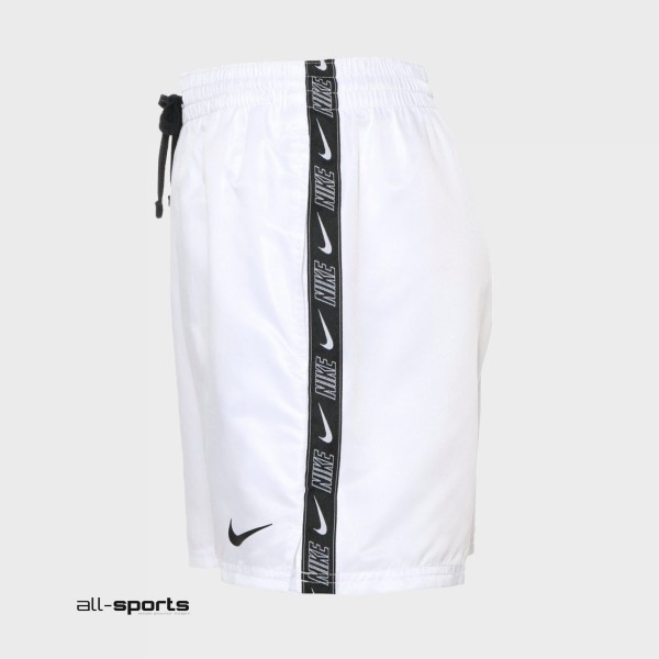 Nike Sportswear 5 Inches Logo Repeat Ανδρικο Μαγιο Λευκο