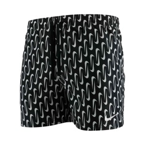 Nike Volley Shorts 5 Inches Swoosh Graphic Ανδρικο Μαγιο Μαυρο