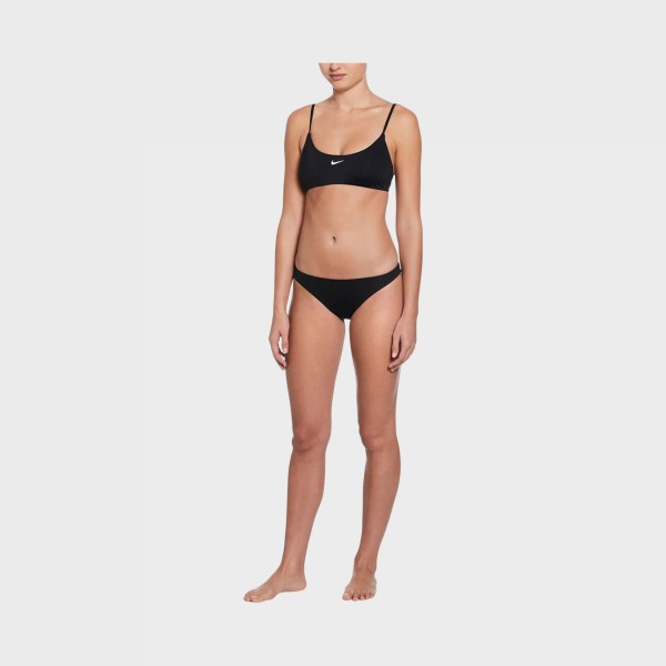 Nike Swim Essentials Bralette Bikini Quick Drying Παιδικο Σετ Μαγιο Μαυρο