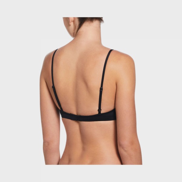 Nike Swim Essentials Bralette Bikini Quick Drying Παιδικο Σετ Μαγιο Μαυρο
