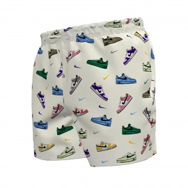 Nike Swim Essentials 5IN Volley Style Air Shoes Pirnt Ανδρικο Μαγιο Ιβουαρ