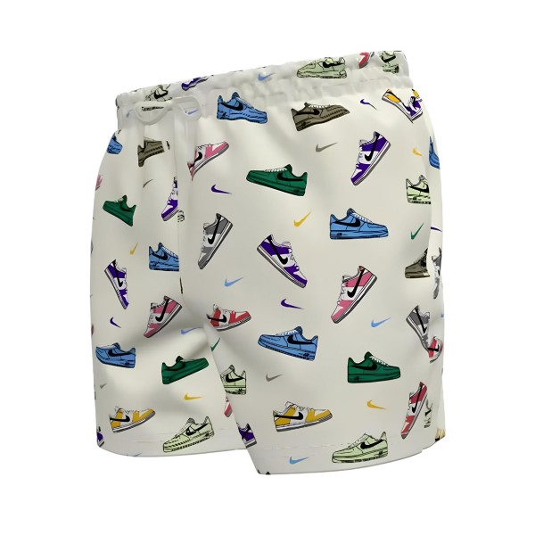 Nike Swim Essentials 5IN Volley Style Air Shoes Pirnt Ανδρικο Μαγιο Ιβουαρ