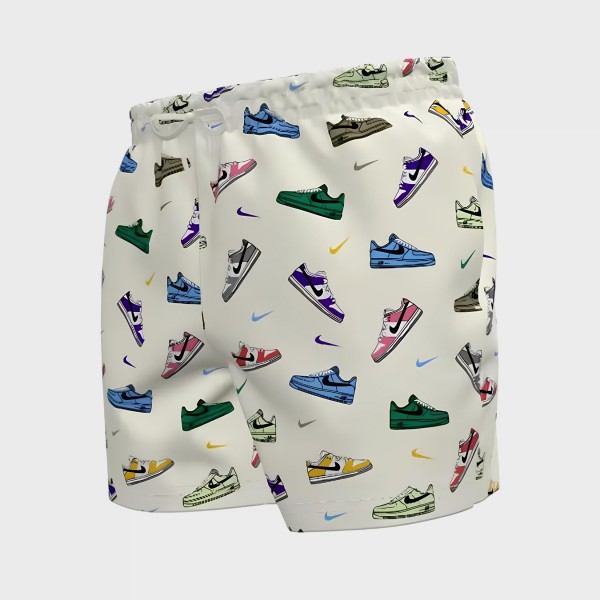 Nike Swim Essentials 5IN Volley Style Air Shoes Pirnt Ανδρικο Μαγιο Ιβουαρ