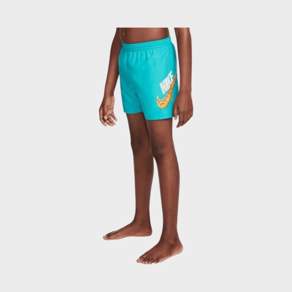 Nike Swim Breaker Brief Lined 4IN Volley Just Do It Παιδικο Μαγιο Τιρκουαζ