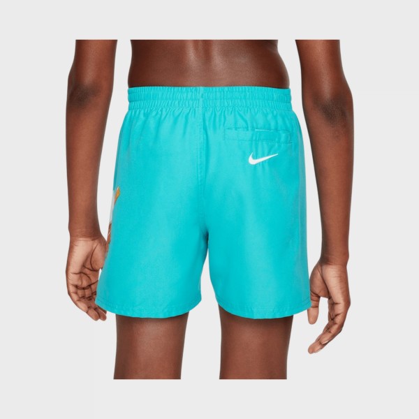 Nike Swim Breaker Brief Lined 4IN Volley Just Do It Παιδικο Μαγιο Τιρκουαζ