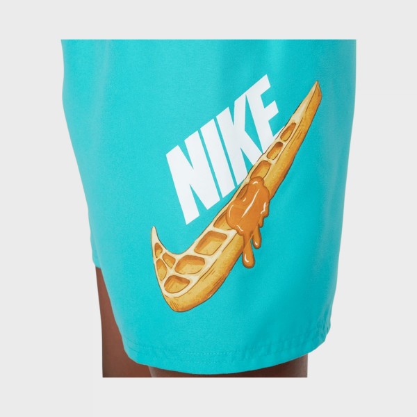 Nike Swim Breaker Brief Lined 4IN Volley Just Do It Παιδικο Μαγιο Τιρκουαζ