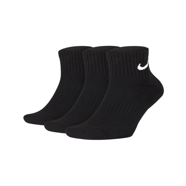Nike Everyday Cushion Ankle Socks 3 Pair Μαυρο