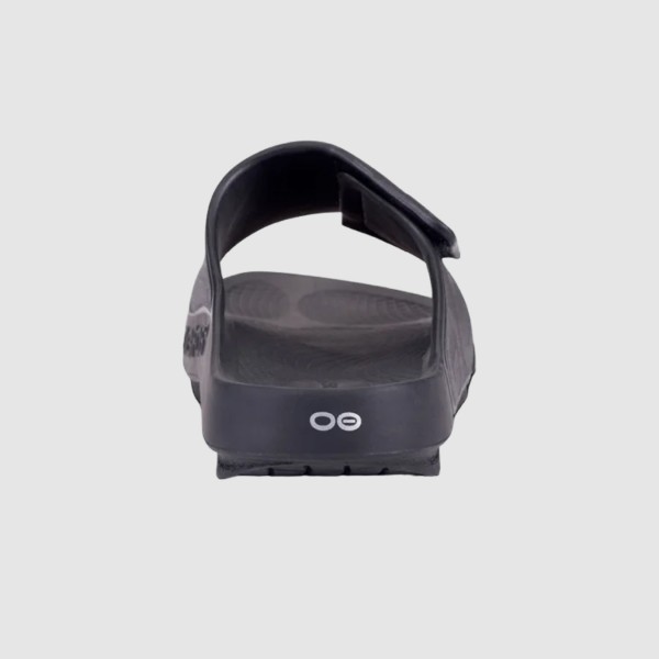 Oofos Oooahh Sport Flex Recovery Ανδρικες Παντοφλες Αποθεραπειας Μαυρες
