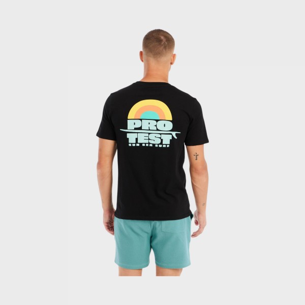 Protest PRTBAIO Sun Sea Surf Graphics Ανδρικη Μπλουζα Μαυρη