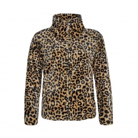 Protest PRTPACO Full Zip Animal Print Γυναικεια Ζακετα Καφε