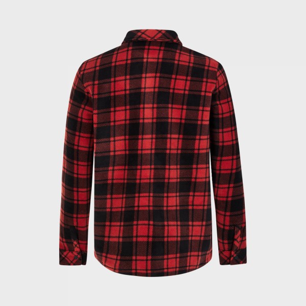 Protest PRTOUTWELL Outdoor Shirt Collar Checked Ανδρικη Ζακετα Κοκκινο - Μαυρο