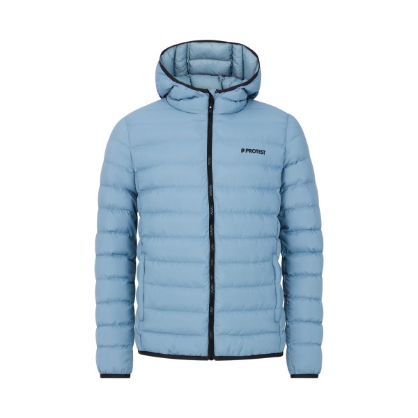 Protest PRTBASSO Outdoor Puffer Colar Hooded Ανδρικο Μπουφαν Ανοιχτο Μπλε