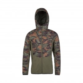 Protest Maverik Contrast Parts Camo Hooded Ανδρικο Μπουφαν Χακι