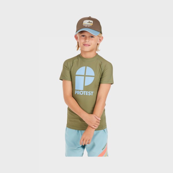 Protest PRTBERENTS  Surf Slim Fit Action Παιδικη Μπλουζα Θαλασσης Χακι