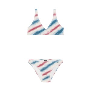 Protest  PRTJOA Striped Triangle Bikini Εφηβικο Σετ Μαγιο Ροζ - Μπλε