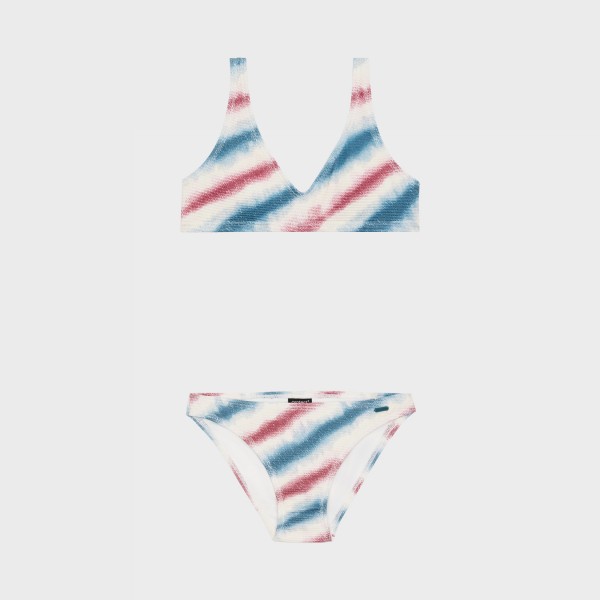 Protest  PRTJOA Striped Triangle Bikini Εφηβικο Σετ Μαγιο Ροζ - Μπλε
