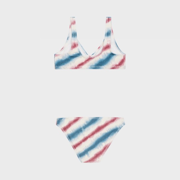 Protest  PRTJOA Striped Triangle Bikini Εφηβικο Σετ Μαγιο Ροζ - Μπλε