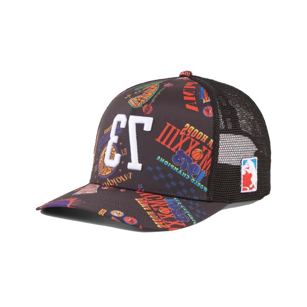 Puma Basketaball Trucker II 72 Embroidered Graphics Unisex Καπελο Μαυρο