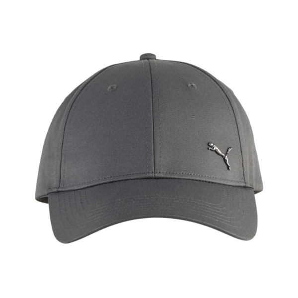 Puma Essentials Metal Logo Cat BB Unisex Jockey Καπελο Σκουρο Γκρι