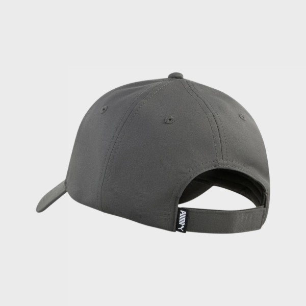 Puma Essentials Metal Logo Cat BB Unisex Jockey Καπελο Σκουρο Γκρι