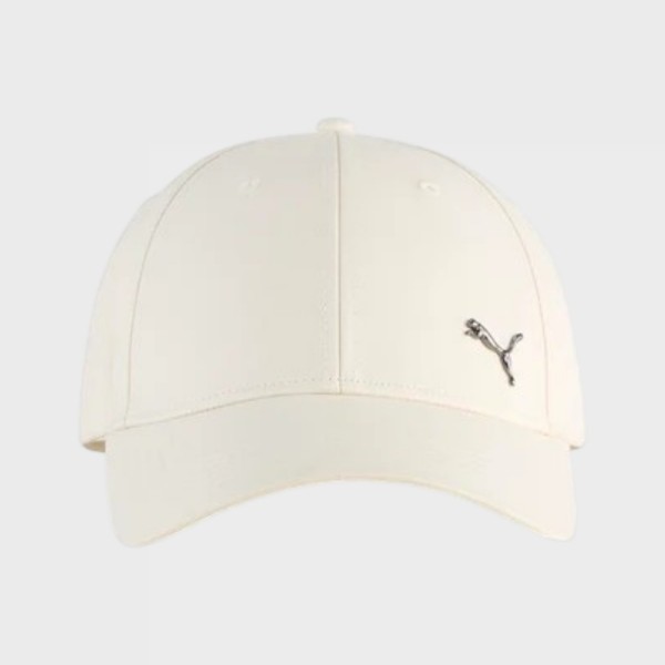 Puma Essentials Metal Logo Cat BB Unisex Jockey Καπελο Ιβουαρ