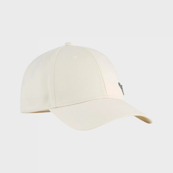 Puma Essentials Metal Logo Cat BB Unisex Jockey Καπελο Ιβουαρ