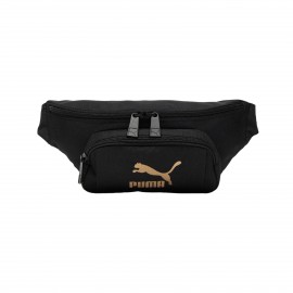 Puma Classics Archive Waist 8 Λιτρα Τσαντα Μεσης Μαυρο - Χρυσο