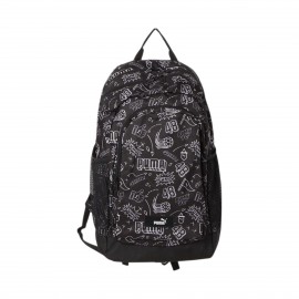 Puma Academy AOP 27 Λιτρα Unisex Τσαντα Πλατης Μαυρο - Λευκο