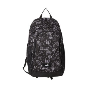 Puma Academy AOP 27 Λιτρα Unisex Τσαντα Πλατης Μαυρο - Λευκο