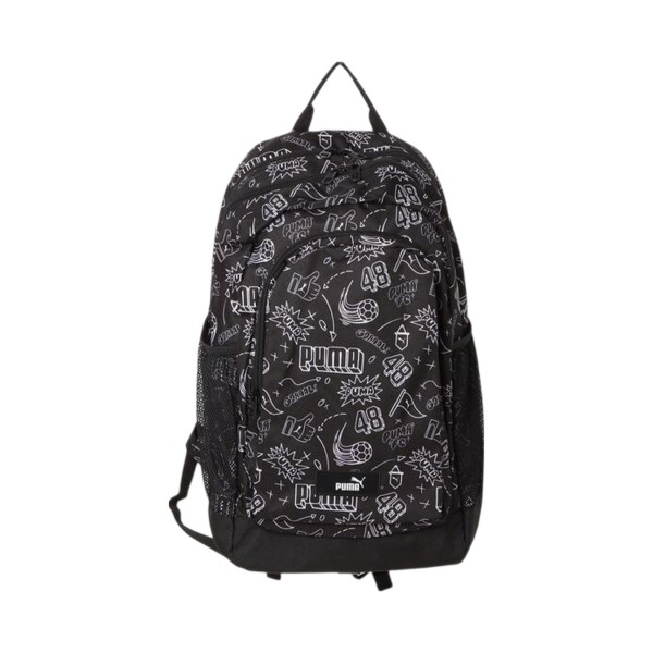 Puma Academy AOP 27 Λιτρα Unisex Τσαντα Πλατης Μαυρο - Λευκο
