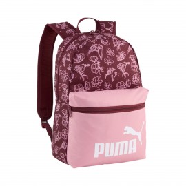 Puma Phase 22 Λιτρα Floral Prints Unisex Τσαντα Πλατης Ροζ - Μωβ