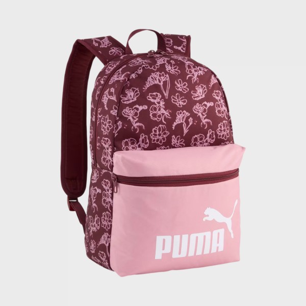 Puma Phase 22 Λιτρα Floral Prints Unisex Τσαντα Πλατης Ροζ - Μωβ